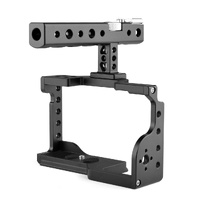 Sony A6600 Video Camera Cage Stabilizer With Handle - Black thumbnail