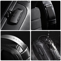 Carbon Fiber Anti Theft Waterproof Crossbody Chest Bag For Men & Women 34 X 18 X 10Cm - Black thumbnail