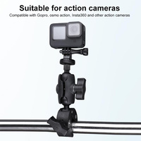 Adjustable Bike Handlebar Mount with Phone Clamp - 360 Rotation thumbnail