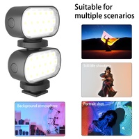 Portable Live Video Led Light for Beauty Photography and Selfies - Black thumbnail