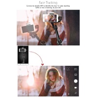 3-axis Gimbal Stabilizer with Tripod Mount & Fill Light for Smartphones - Black thumbnail