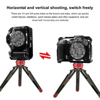 Metal Camera Cage For Canon Eos R7 Stabilizer Rig - Black thumbnail