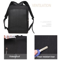 Versatile Oxford Laptop Backpack - Fits 15.6 Macbook Samsung Sony Dell Alienware Chuwi Asus Hp - Black thumbnail