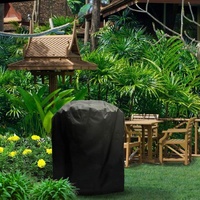 Waterproof Bbq Grill Cover - 210d Oxford Cloth Anti-uv Dust-proof 71x73cm Black thumbnail