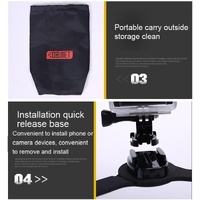 360 Degree Selfie Mount for Action Cameras with Flex Clamp thumbnail