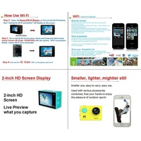 4k Ultra Hd Wifi Sports Camera with 170 Degree Wide Angle Lens and Waterproof Capability thumbnail