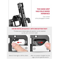 Video Camera Cage Stabilizer With Handle And Rail Rod For Nikon Z6 / Z7 thumbnail