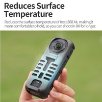 Graphene Protective Case for Insta360 X4 with Hand Strap - Black thumbnail