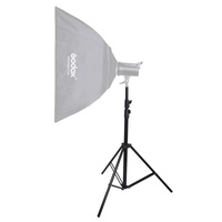 Aluminum Light Stand For Studio Flash - 2.0M Height - Black thumbnail