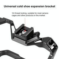 Aluminum Cold Shoe Mount For Microphone Or Flash Light - Black thumbnail