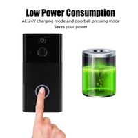 Smart Wifi Video Doorbell With Night Vision & Motion Detection - Black thumbnail