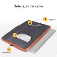 Stylish Laptop Handbag For Macbook Samsung Dell Asus - Black thumbnail