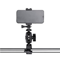 Adjustable Action Camera Clamp with 360 Rotation and Phone Holder thumbnail