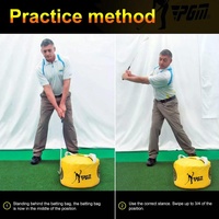Versatile Golf Impact Trainer - Waterproof 26x44cm - Black thumbnail