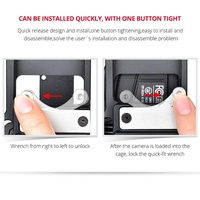 Video Camera Cage Stabilizer For Dji Bmpcc 4K - Black Handle thumbnail