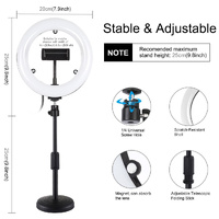 7.9 Dual-colour Led Ring Light with Desktop Mount and Phone Clamp thumbnail