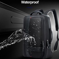 Large Capacity Business Laptop Backpack with Usb - Breathable Black 29x16x44cm thumbnail