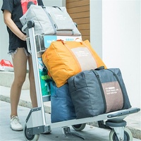 Waterproof Travel Bag for Women and Unisex Luggage - Large Capacity - Grey thumbnail
