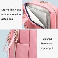 Anti-theft Laptop Backpack - Durable & Versatile - Pink thumbnail