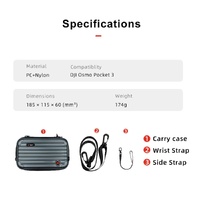 Small Organizer Bag for Sports Camera Accessories 18.5 x 11.5 x 6cm - Pearl White thumbnail