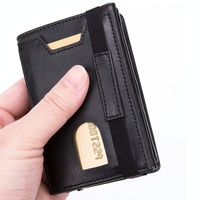 Rfid-blocking Aluminum Card Holder - Secure & Compact - Crocodile Black thumbnail