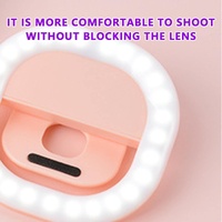 Rechargeable Clip-on Selfie Light for Mobile Phones - Blue thumbnail