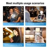 Portable Mini Clip-on Led Fill Light for Video Conferencing and Live Streaming - Purple thumbnail