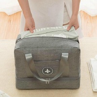 Travel-ready Waterproof Beach Bag with Double Layer Design - Gray thumbnail