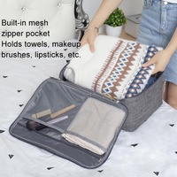 Large Capacity Cationic Trolley Suitcase for Trip Storage - Navy thumbnail