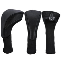 3-in-1 Golf Club Head Cover - No.1 No.3 No.5 - Protective - Red thumbnail