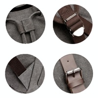 Student Canvas Backpack - Compact and Stylish - Navy thumbnail
