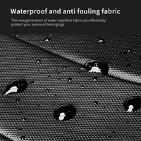 Large Capacity Waterproof Laptop Backpack with Usb Port for Business Travel - Black thumbnail