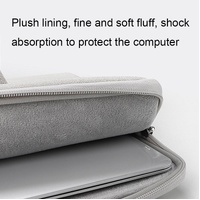 14.1-15.4 Inch Waterproof Laptop Bag - Durable and Stylish - Elegant Gray thumbnail