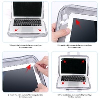 Portable Oxford Laptop Bag - Durable Fabric Multiple Colours - Black thumbnail