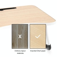 Adjustable Folding Laptop Desk with Non-slip Legs and Card Slot - With Card Slot thumbnail