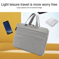 Waterproof Laptop Handbag for 12-13 Inch Devices - Oxford Cloth - Navy Blue thumbnail