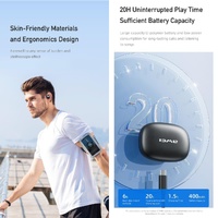 Wireless Tws Bluetooth Earbuds with Air Conduction Technology - Khaki thumbnail
