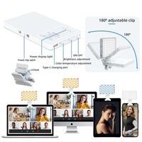 Portable Led Fill Light for Phone Laptop and Video Conferencing - White thumbnail