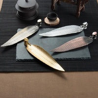 Large Sandalwood Incense Sticks with Leaf Ornaments - Bronze thumbnail