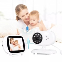 Wireless Baby Monitor With Night Vision And Temperature Display - 3.5 Inch thumbnail
