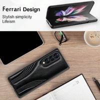 Embossed Folding Case for Samsung Galaxy z Fold 4 - Blue thumbnail