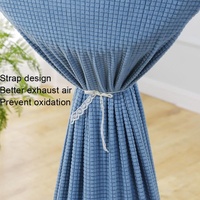 Household Fabric Fan Cover - Round Elastic 110x45cm - Green thumbnail