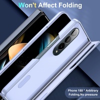 Foldable Phone Case with Holder for Samsung Galaxy z Fold 4 - Full Coverage - Light Purple thumbnail