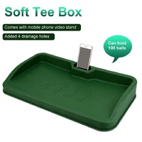 Black Character Pattern Golf Service Box with Phone Stand - 100 Balls - Green Character thumbnail