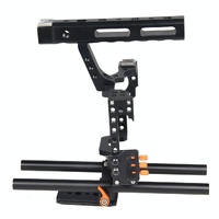 Video Camera Cage Stabilizer For Panasonic Lumix Dmc-Gh4 / Sony A7 Series - Orange thumbnail
