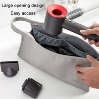 Leather Organizer for Dyson Hair Dryer - Ds001 - Black thumbnail