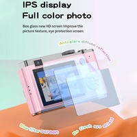 Retro Kids Camera With Dual-Lens 4K Hd Ccd - 2.4 Inch - Pink thumbnail