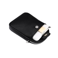 Litchi Texture Phone Crossbody Bag Leather Case For 5.5 Inch - 7.2 Inch Phones - Black thumbnail