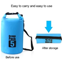 Waterproof Single Shoulder Bag Dry Sack 10L Capacity - Orange thumbnail