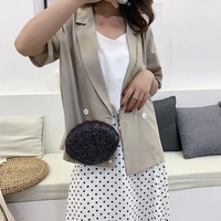 Sequined Shell Crossbody Bag Single Shoulder Fashion Accessory - Pink thumbnail